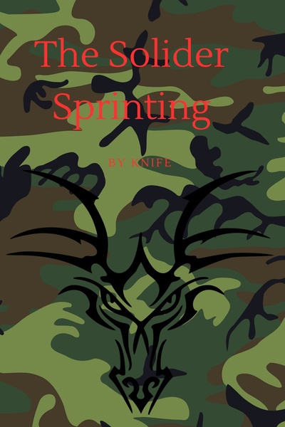 The solider running