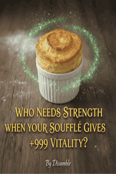 Who Needs Strength When Your Soufflé gives +999 Vitality?